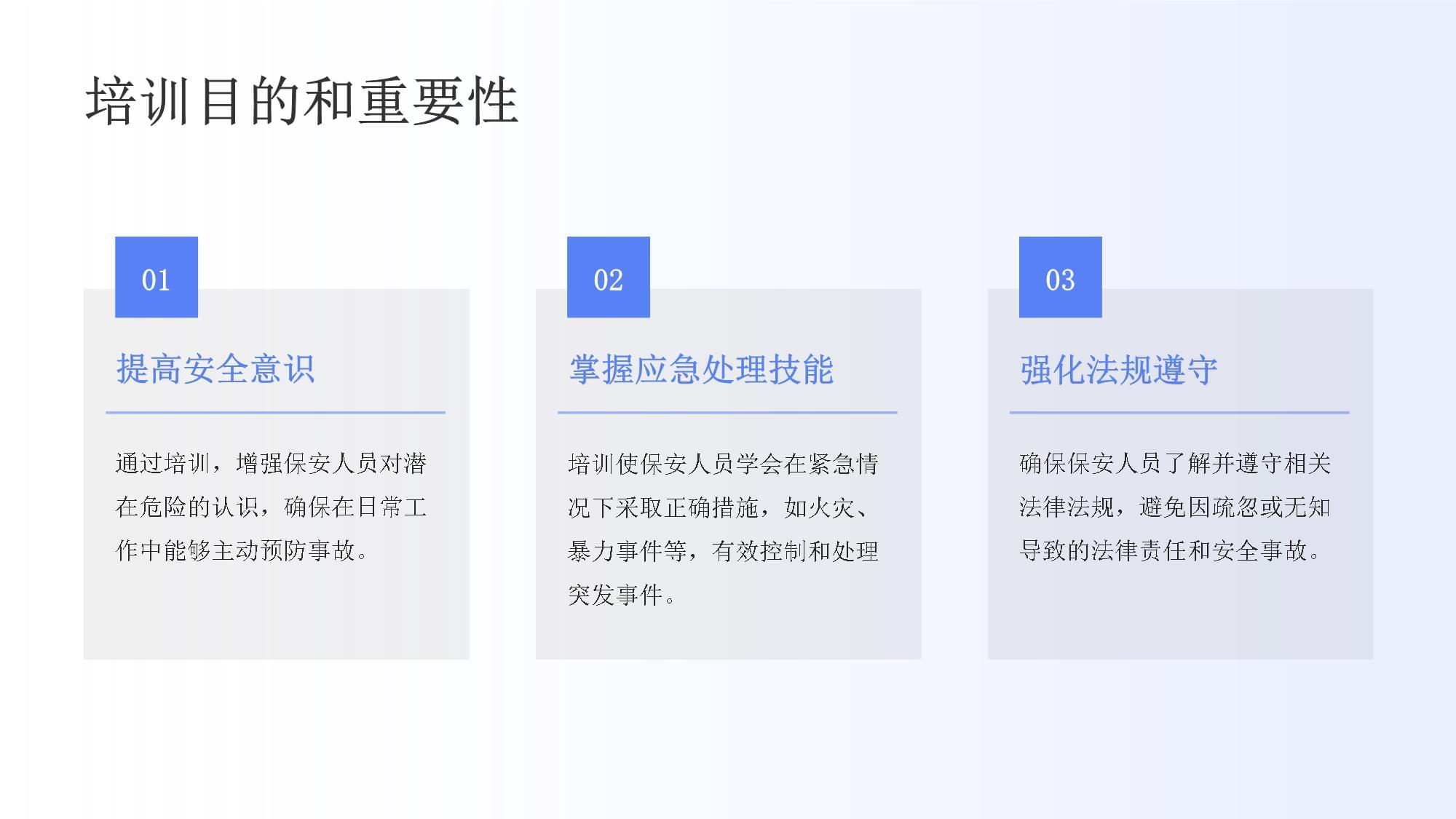 工廠保安個(gè)人安全培訓(xùn)課件